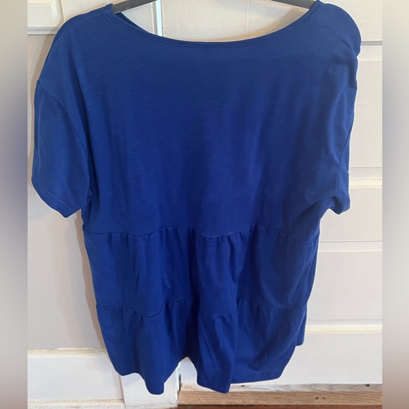 Women’s boutique royal blue baby doll style casual top - Picture 2 of 3
